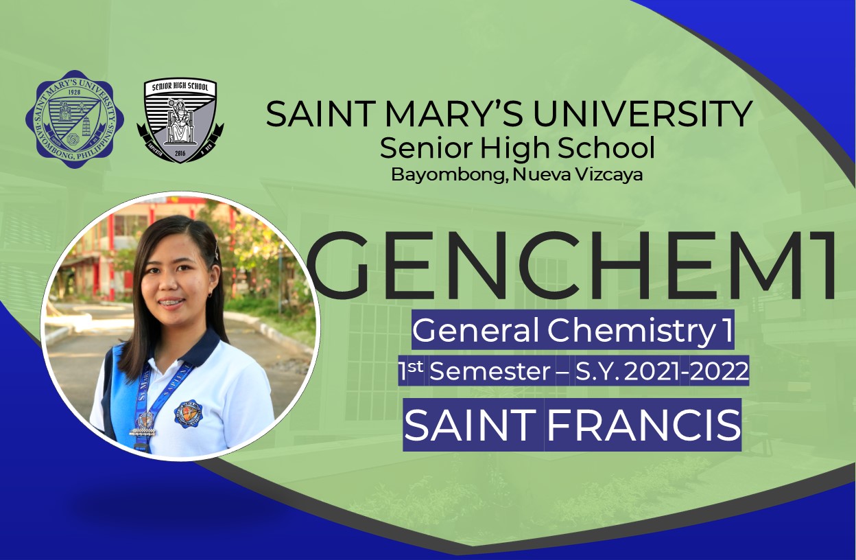 General Chemistry 1 Monday 8:00-11:00