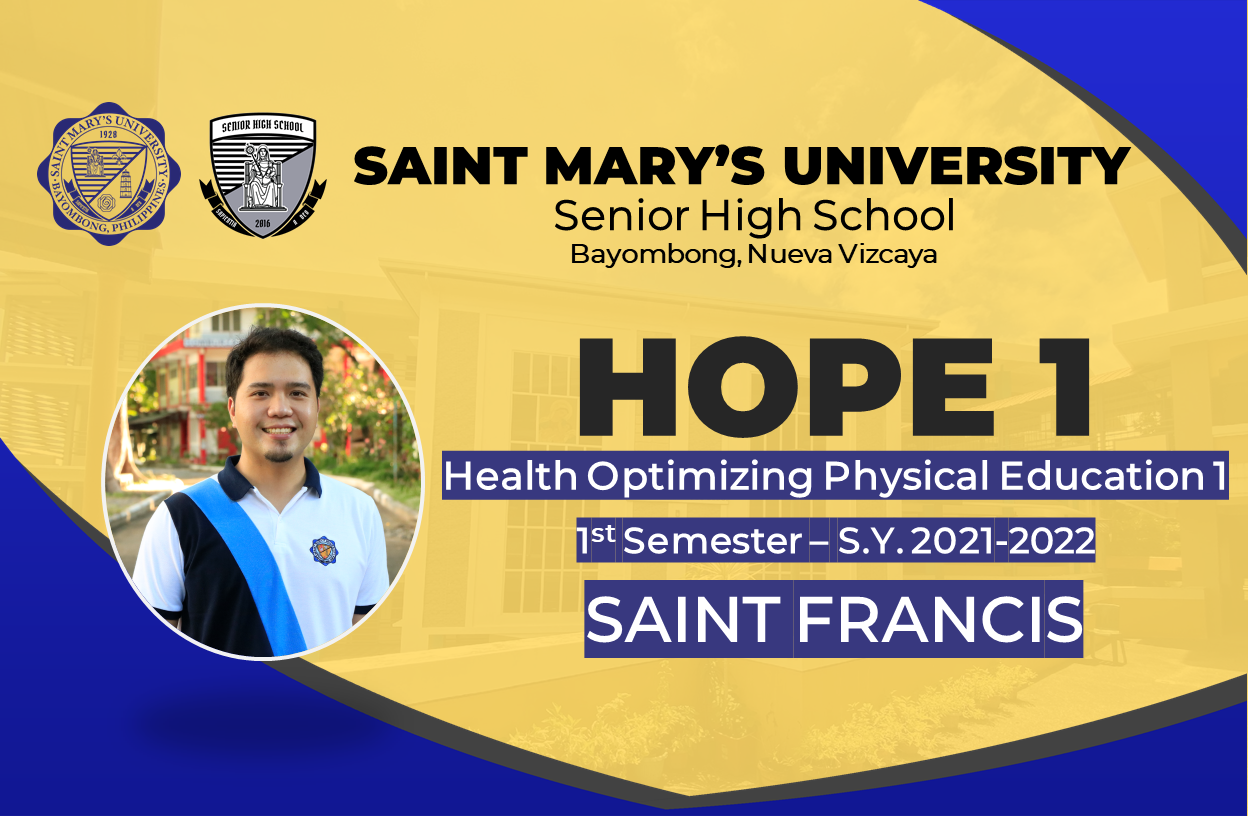 Health- Optimizing Physical Education 1 Wednesday 8:00-9:00