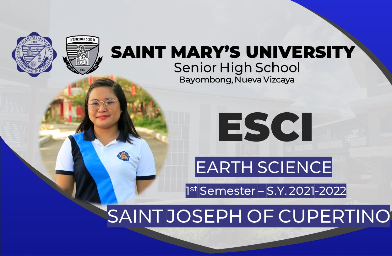 St. Joseph of Cupertino Earth Science Thursday 1:00-4:00