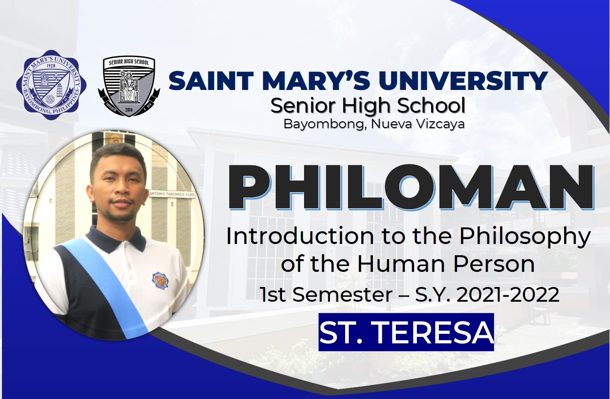 HUMSS ST. TERESA_Introduction to the Philosophy of the Human Person