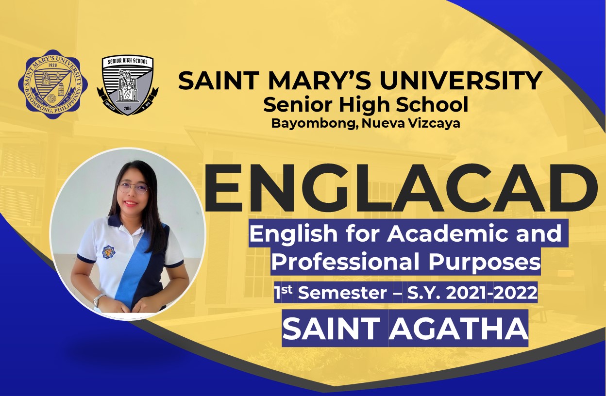 English for Academic and Professional Purposes-ST. Agatha