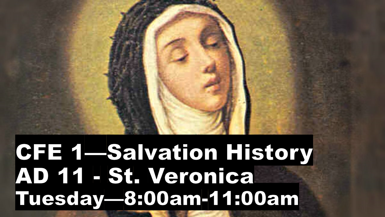 Salvation History Tue 8:00-11:00