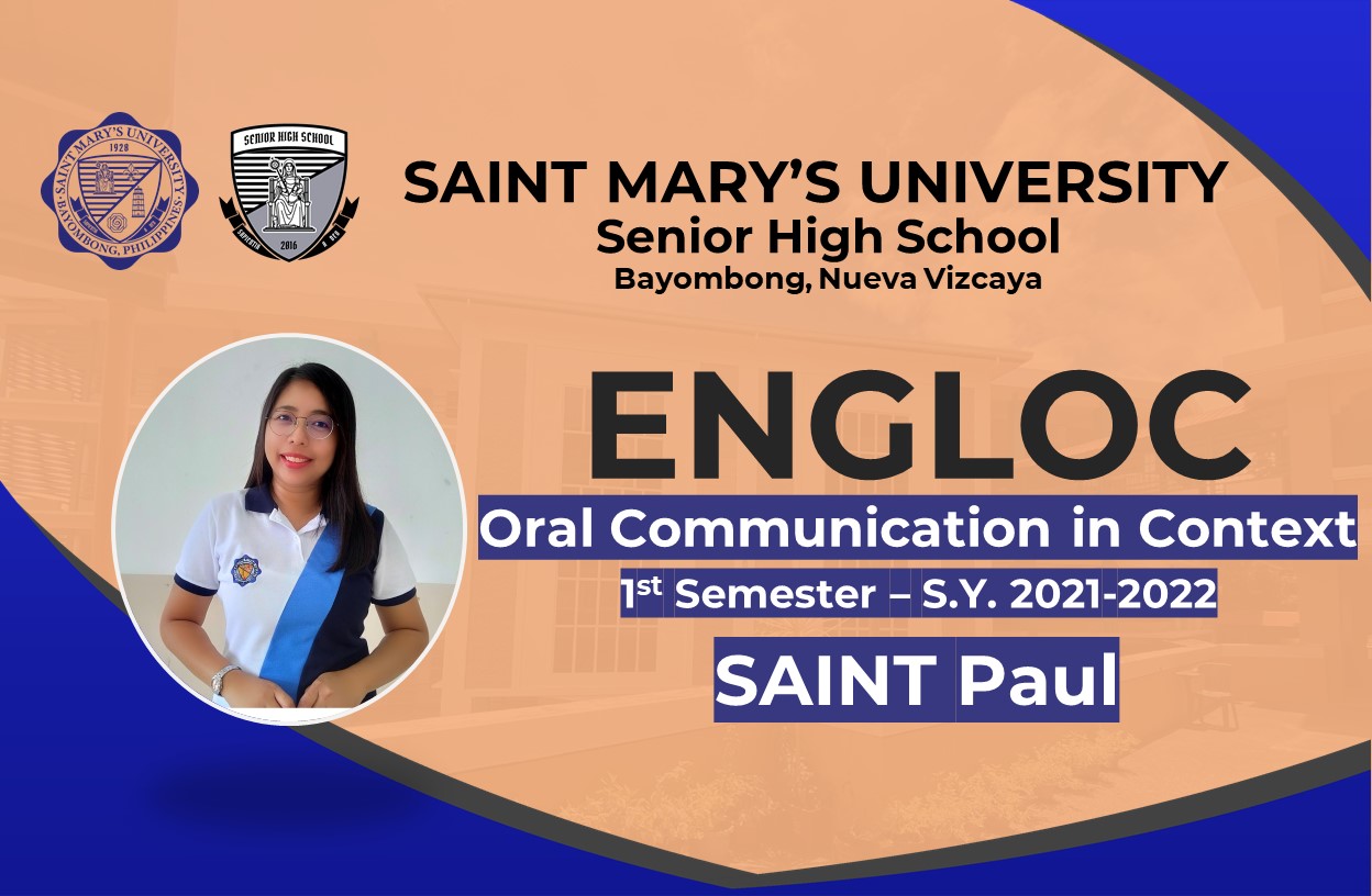 Oral Communication in Context Thursday 8:00-12:00