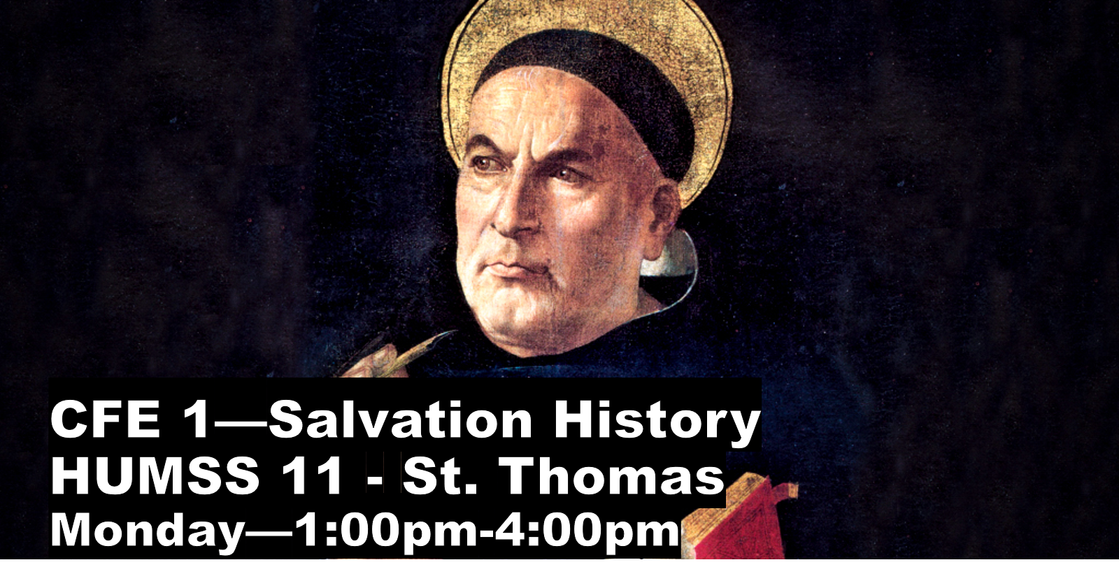 Salvation History Mon 1:00-4:00