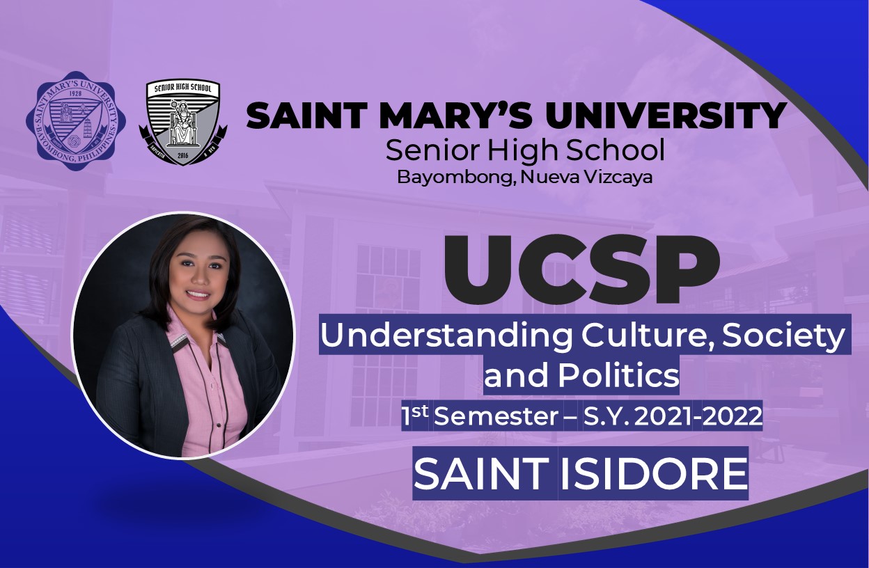 Understanding Culture, Society and Politics Monday  1:00-5:00