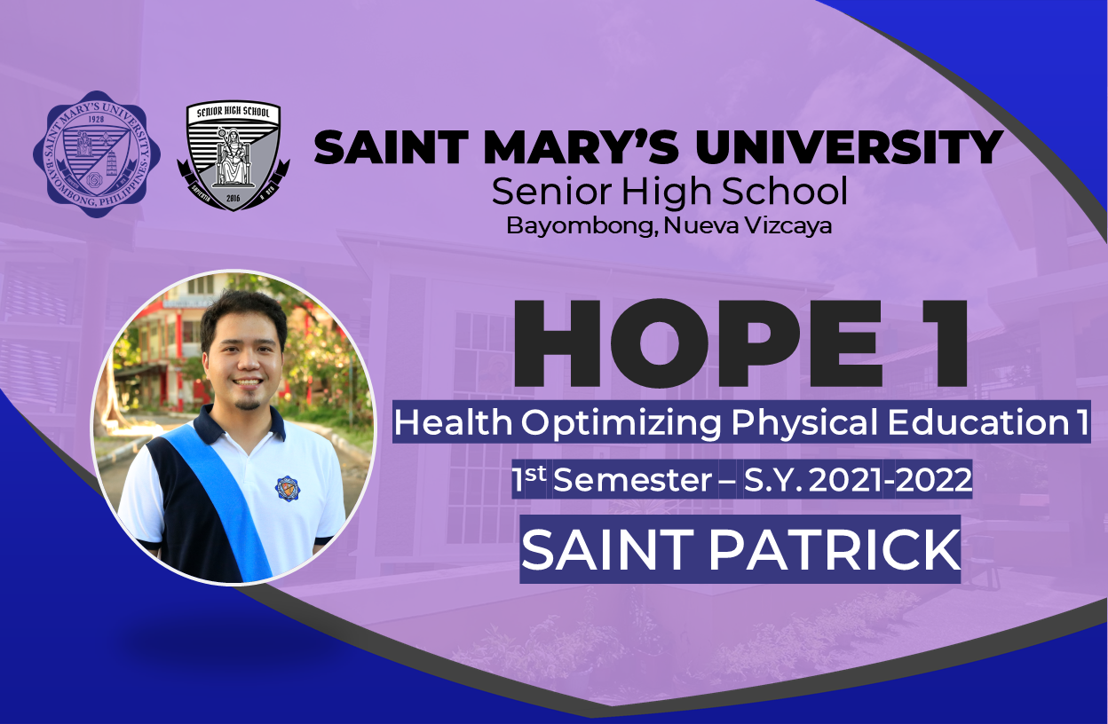 Health- Optimizing Physical Education 1 Thursday 4:00-5:00