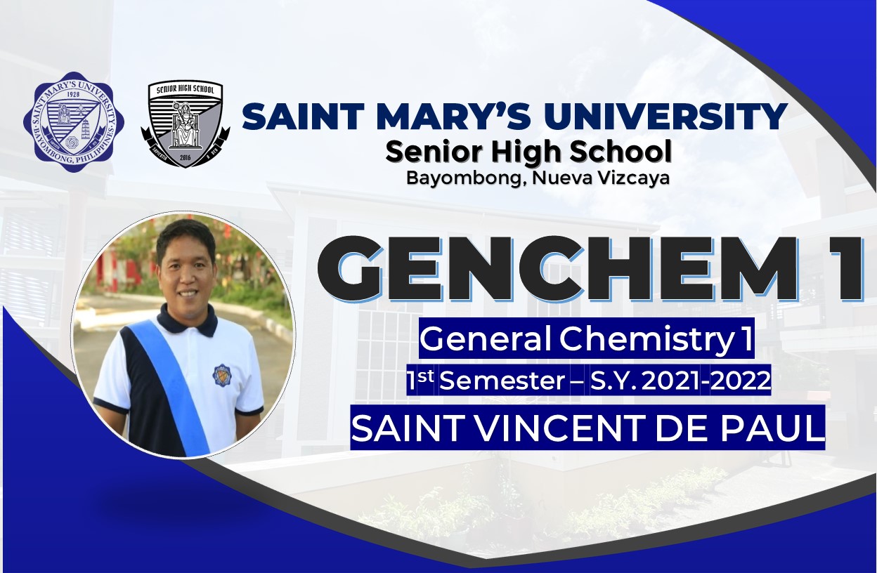 St. Vincent - General Chemistry 1 Friday 1:00-5:00
