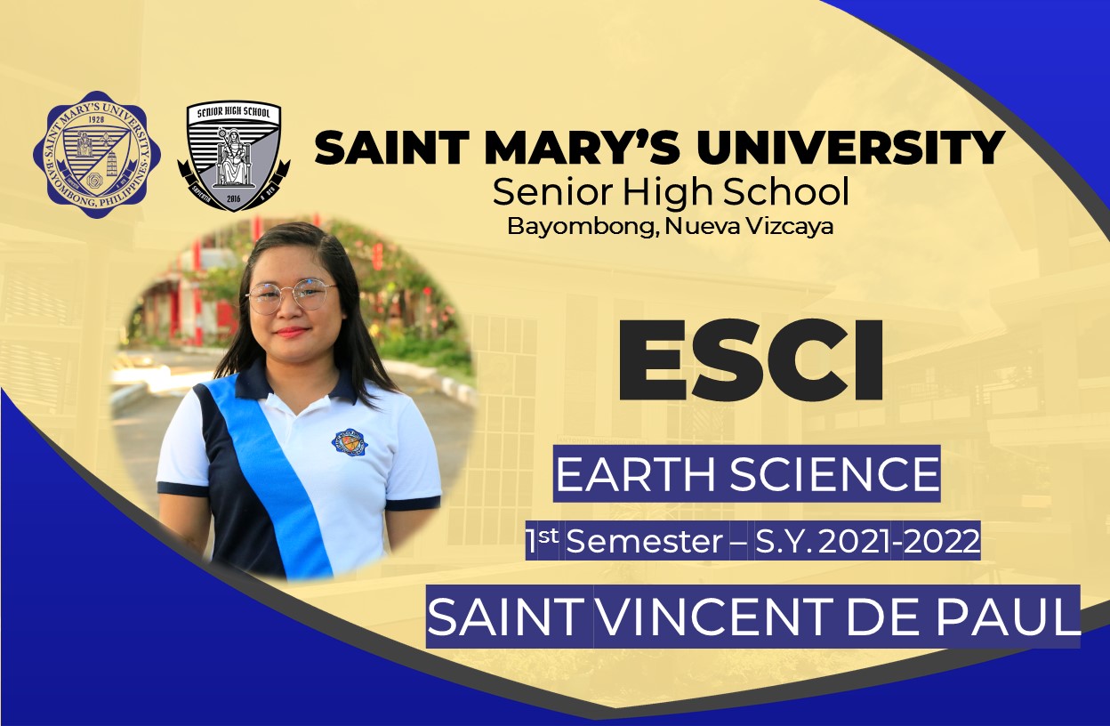 St. Vincent de Paul Earth Science Thursday 8:00-11:00