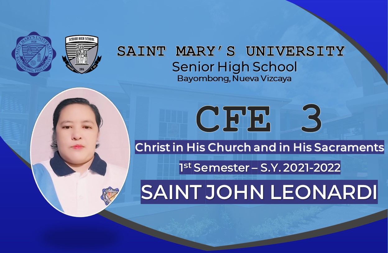 St. John Leonardi Christ in His Church and His Sacraments