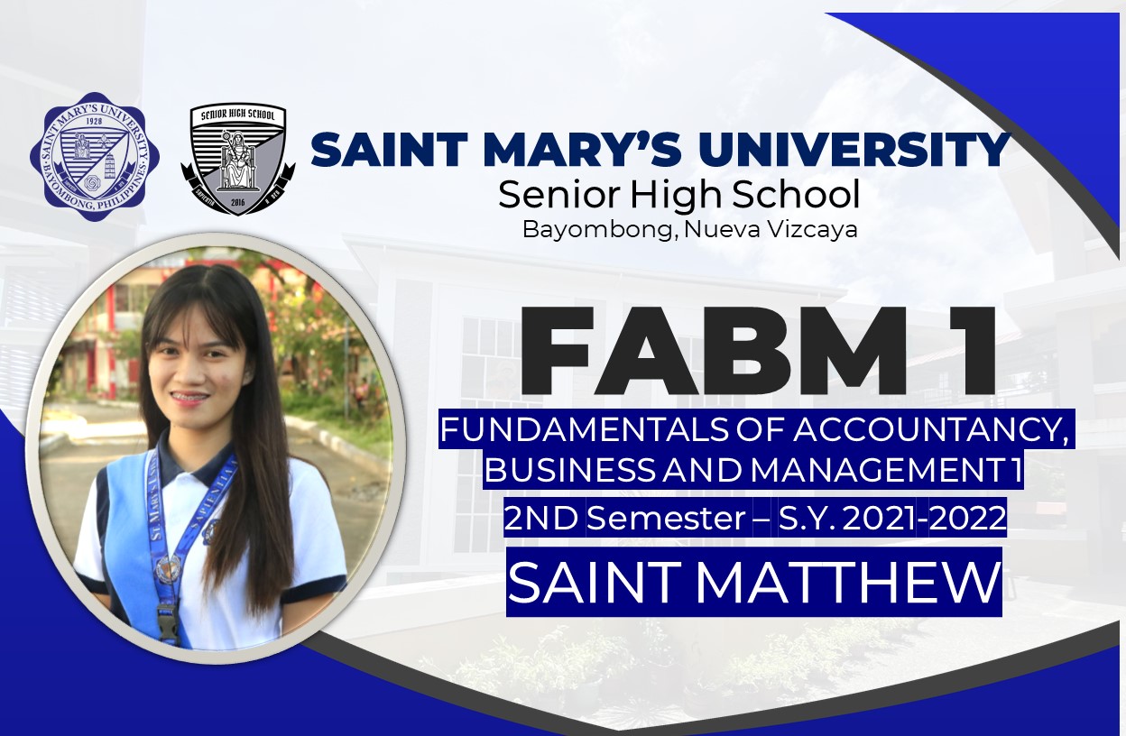 Fundamentals of Accountancy &amp; Business Management 1