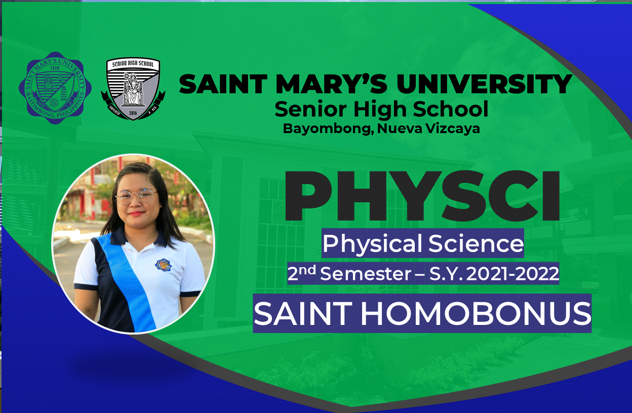 PHYSCI ST. HOMOBONUS 1PM-5PM  FRIDAY