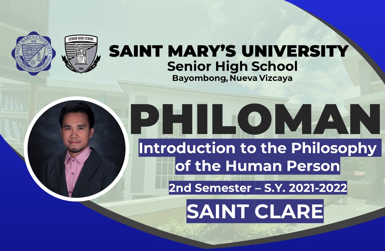 Intro to the Philosophy of the Human Person