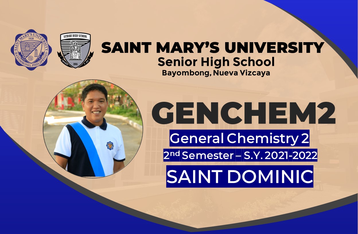 st. DOMINIC General Chemistry 2