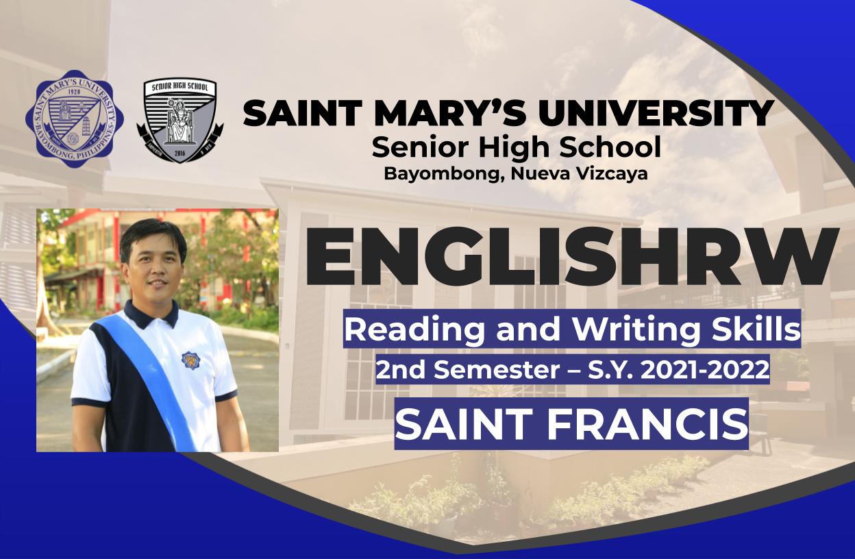 Reading and Writing Skills