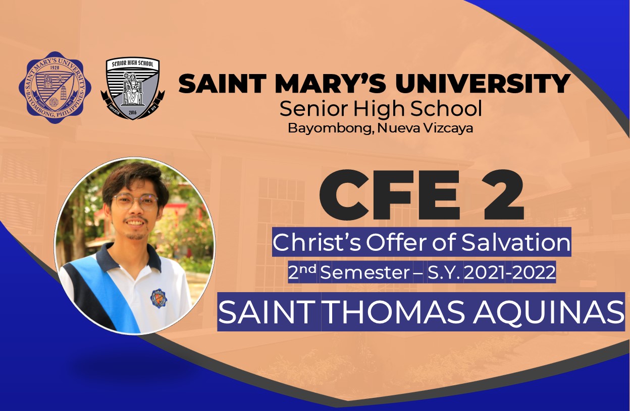 HumSS 11 St. Thomas Aquinas | Christian Faith Education 2